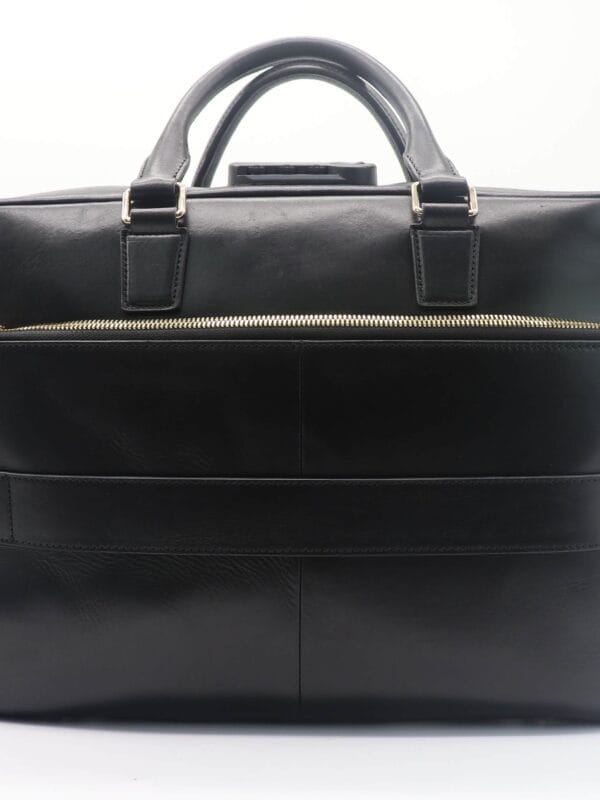 Luxury Leather Briefcase with Combination Lock