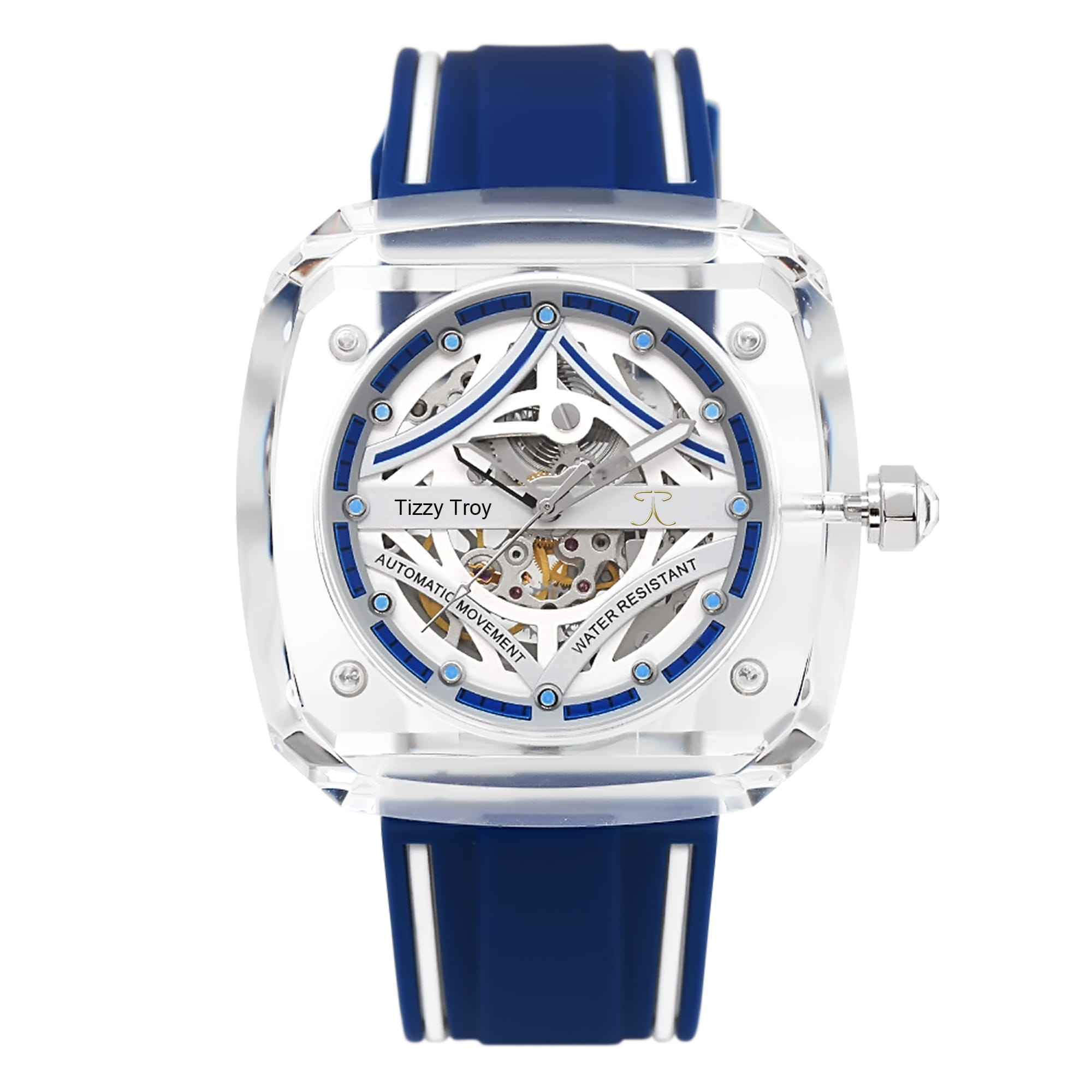 Mechanical Glass Watch- Citizen 8N24 Machinery