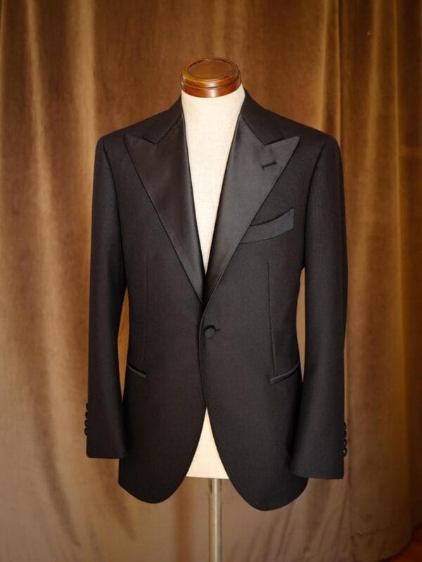 Bespoke Single Breasted Tuxedo in Black